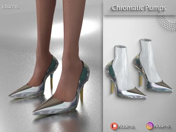 Alpha Chromatic Pumps by polygoncouture - The Sims 4 custom content