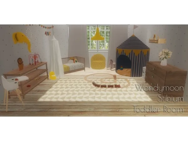 4t2 Wondymoon Stibium Toddler Room by simsfinds - The Sims 2 Custom Content