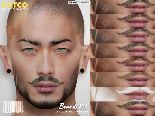 Alpha katco beard n2 by katco - The Sims 4 Custom Content
