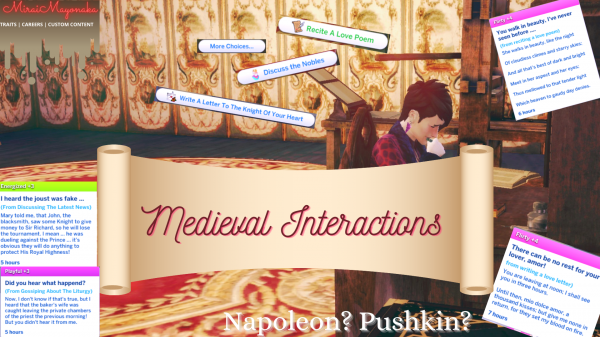 Maxis Match Medieval Interactions 10 by simsfinds - The Sims 4 Custom Content