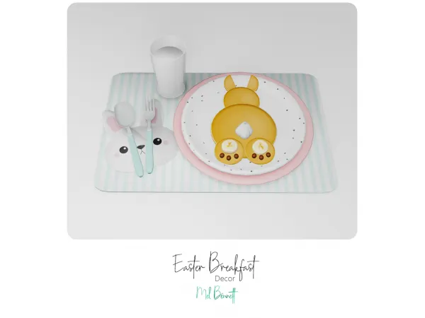 Alpha Easter Breakfast by melbennett - The Sims 4 custom content