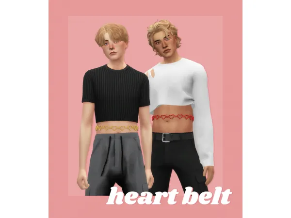 Maxis Match heart belt () by simsfinds - The Sims 4 Custom Content