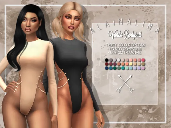 Maxis Match Vanka Bodysuit - The Sims 4 Custom Content