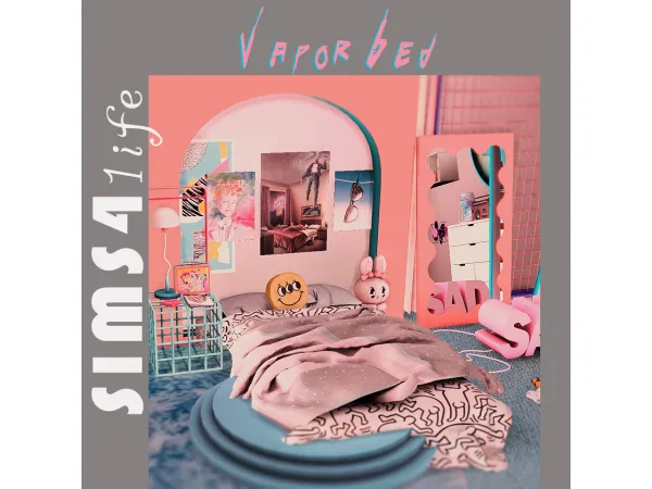 Alpha Vapor Bed - The Sims 4 Custom Content