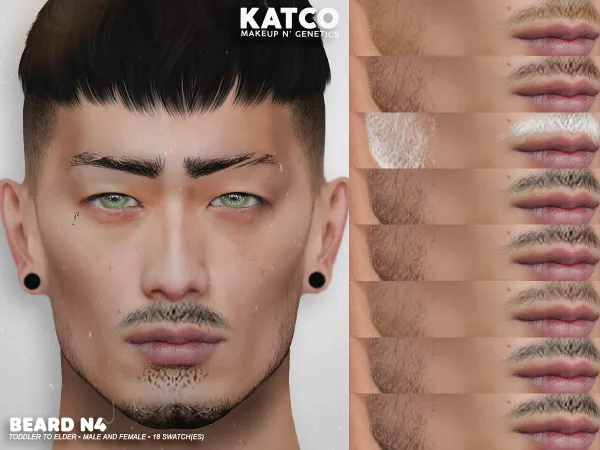 Alpha katco beard n4 by katco - The Sims 4 Custom Content