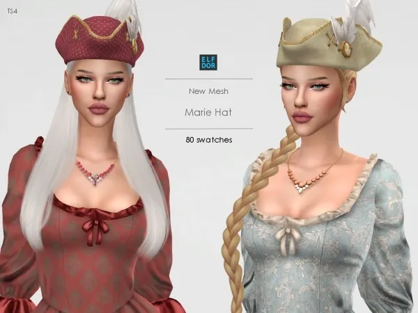 Maxis Match Hat Marie by elfdor - The Sims 4 Custom Content