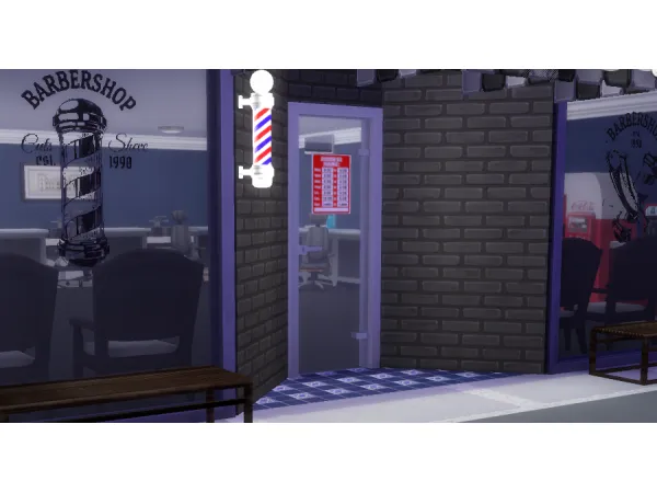 Alpha Barbershop Stuff by billls4cc - The Sims 4 Custom Content