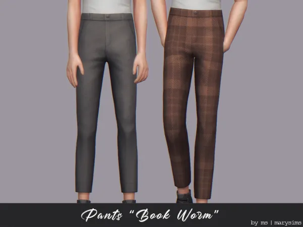 Maxis Match Pants Book Worm - The Sims 4 Custom Content