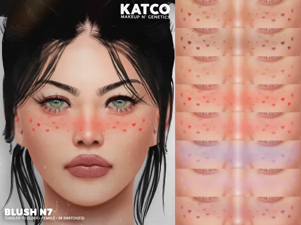 Alpha katco blush n7 - The Sims 4 Custom Content