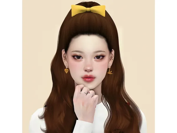 Alpha Upstyle Hair Accessories by euno - The Sims 4 Custom Content