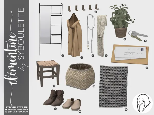 Alpha Clementine set by simsfinds - The Sims 4 Custom Content