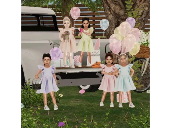 Sophie Dress by simsfinds - The Sims 2 Custom Content