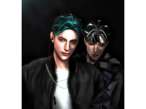 Alpha Bavarois hair VER12 by SNOOPY - The Sims 4 Custom Content