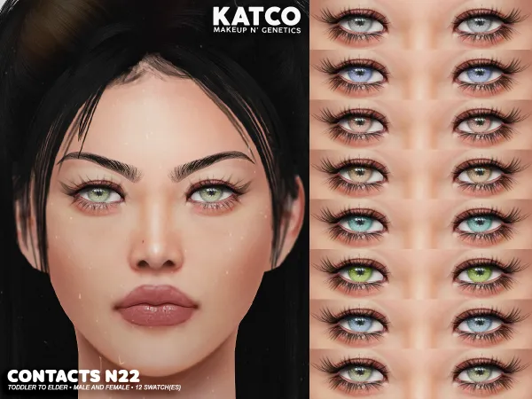Alpha katco contact n22 by katco - The Sims 4 Custom Content