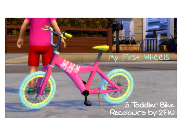 Maxis Match 5 Waronk Toddler Bike Recolours by simsfinds - The Sims 4 Custom Content