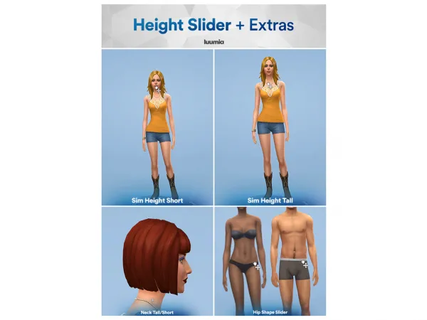 Mix Hight Slider Extras by simsfinds - The Sims 4 Custom Content