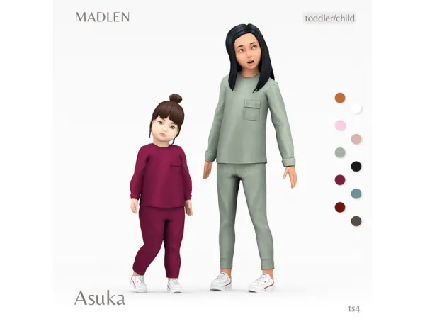 Maxis Match Asuka Outfit by madlensims - The Sims 4 Custom Content