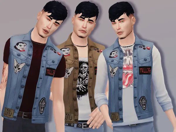 Maxis Match Weirdos Vest rat by aggedy - The Sims 4 Custom Content