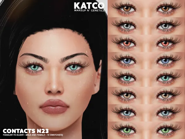 Alpha katco contact n23 by katco - The Sims 4 Custom Content