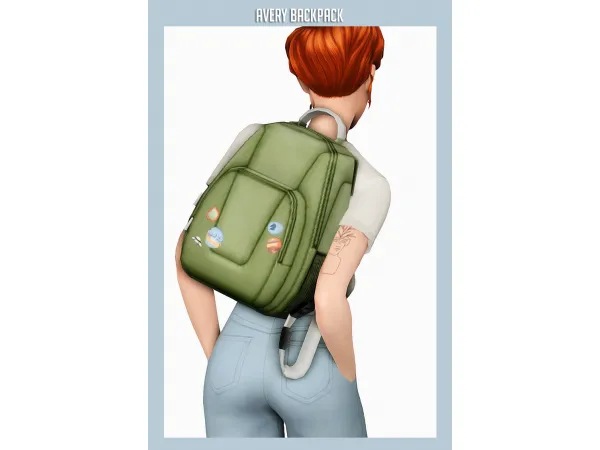 Maxis Match avery backpack - The Sims 4 Custom Content