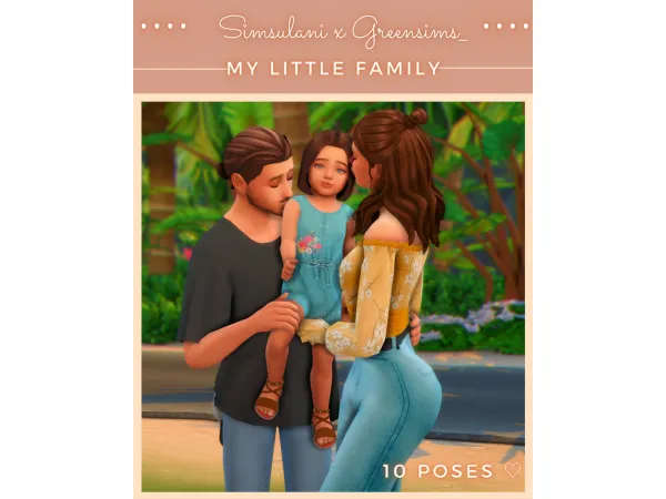 Maxis Match Greensims_ x Simsulani My Little Family by simsfinds - The Sims 4 Custom Content