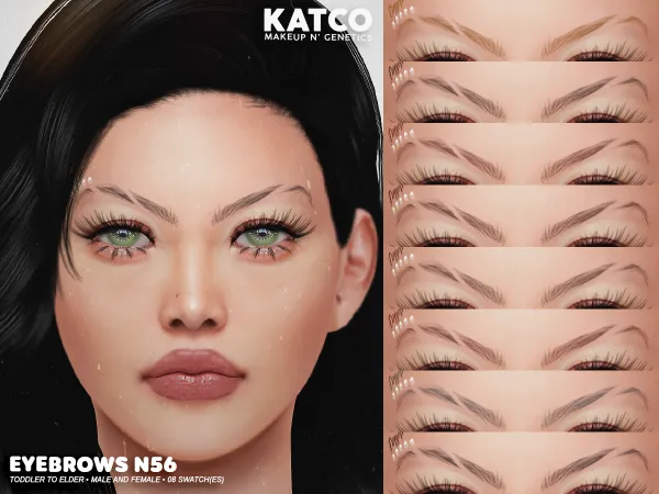 Mix katco eyebrows n56 by katco - The Sims 4 Custom Content