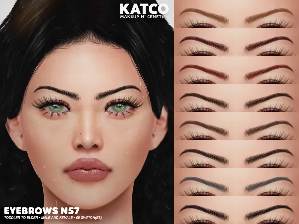 Mix katco eyebrows n57 by katco - The Sims 4 Custom Content