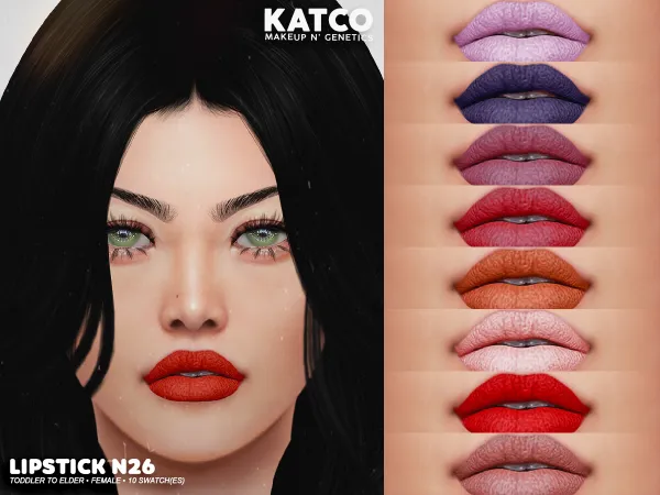 Mix katco lipstick n26 by katco - The Sims 4 Custom Content