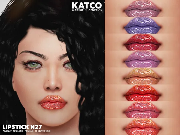 Alpha katco lipstick n27 by katco - The Sims 4 Custom Content
