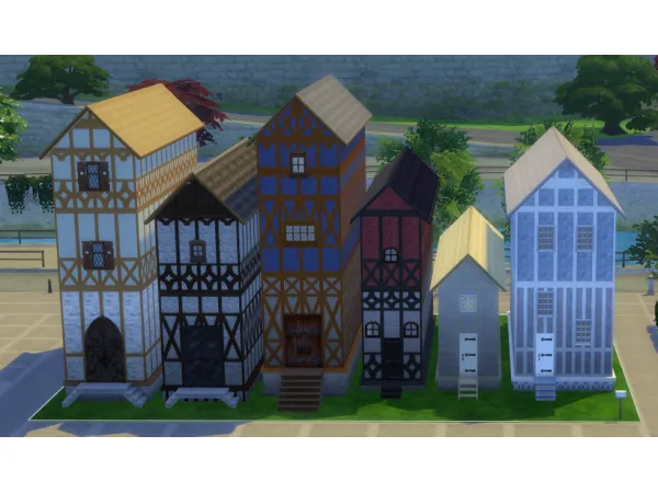Maxis Match TSM Build Set 1 by Medieval Sim Tailor - The Sims 4 Custom Content