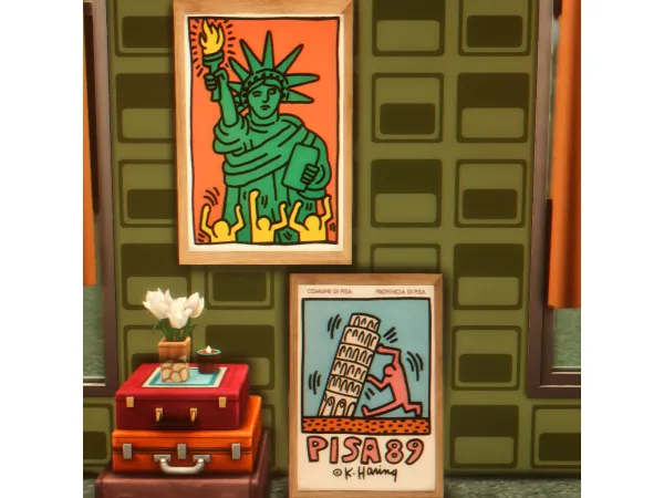 Maxis Match Keith Karing Prints - The Sims 4 Custom Content