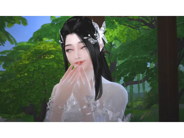 Alpha FenDuDu DTchinese ancient costume TDNSH by simsfinds - The Sims 4 Custom Content