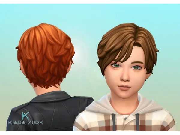 Maxis Match Romano Vargas Hairstyle for Kids by simsfinds - The Sims 4 Custom Content