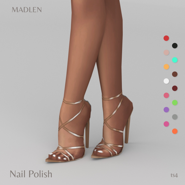 Maxis Match Madlen Nail Polish by madlensims - The Sims 4 Custom Content