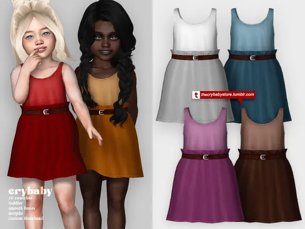 Alpha crybaby enchanted melody shirt + skirt outfit by crybaby - The Sims 4 custom content