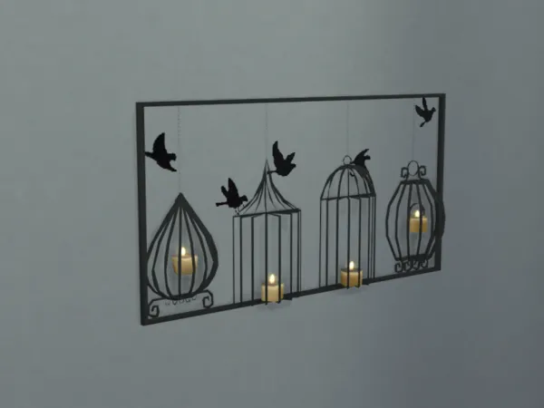 Birdcage Candle Holder Display (BillLS4CCxBodaccia)