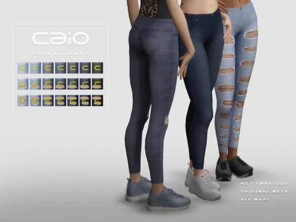 Maxis Match Casual Jeans by caio-cc - The Sims 4 Custom Content