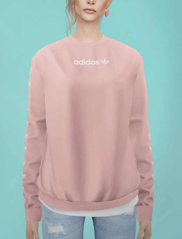 Alpha KK Sweatshirts 05 (female) by simsfinds - The Sims 4 Custom Content