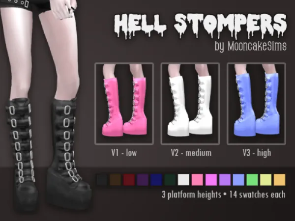 Maxis Match [MooncakeSims] hell stompers - The Sims 4 Custom Content