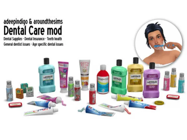 Maxis Match Dental Care set by simsfinds - The Sims 4 Custom Content