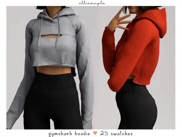 Alpha Elliesimple Gymshark Hoodie by elliesimple - The Sims 4 custom content