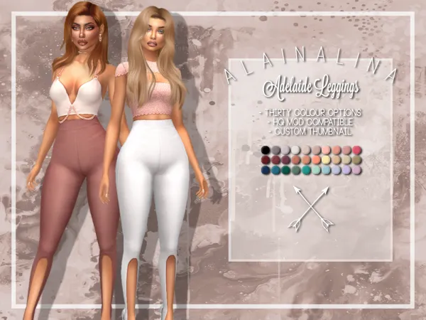 Maxis Match Adelaide Leggings - The Sims 4 Custom Content