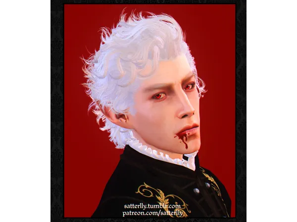 Alpha Baldurs Gate 3 Astarion Hairstyle by simsfinds - The Sims 4 Custom Content