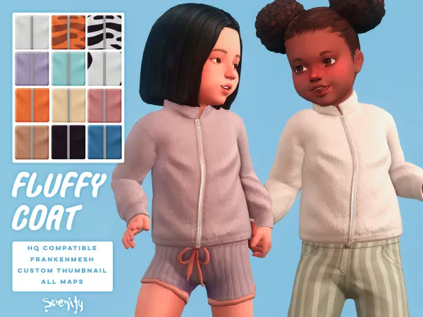 Maxis Match Baby Dream Fluffy Coat by serenity-cc - The Sims 4 Custom Content