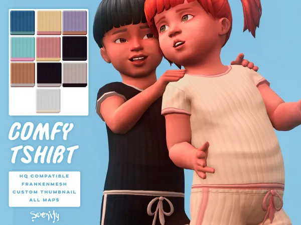 Maxis Match Baby Dream Comfy T Shirt by serenity-cc - The Sims 4 Custom Content