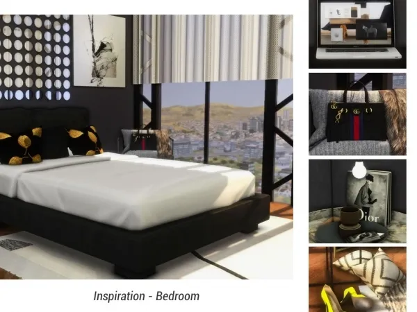 Alpha Inspiration Bedroom by Architecture_Sims - The Sims 4 Custom Content