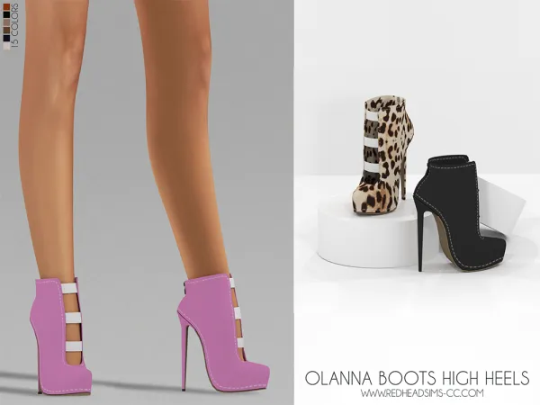Alpha OLANNA BOOTS HIGH HEELS - The Sims 4 Custom Content