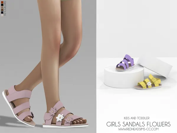 GIRLS SANDALS FLOWERS