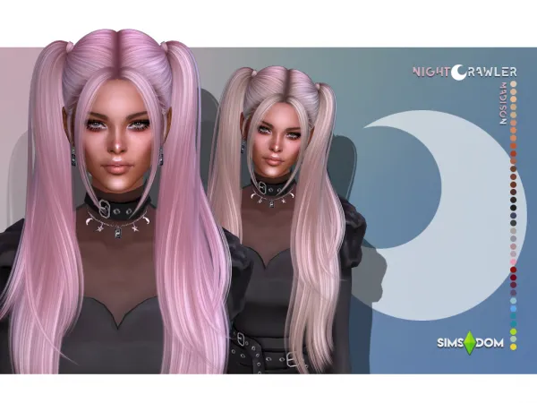 Alpha nightcrawler madison hair by nightcrawler - The Sims 4 custom content
