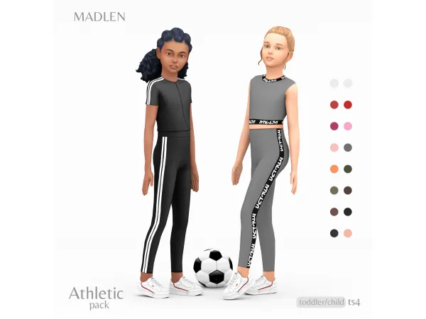 Maxis Match Athletic Pack for Kids by madlensims - The Sims 4 Custom Content